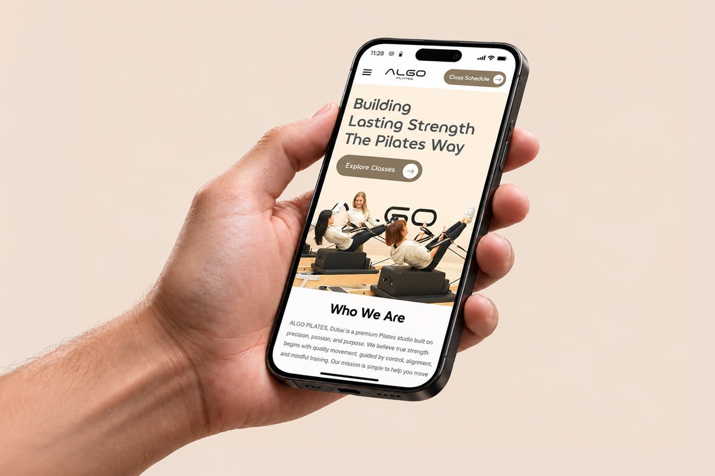 Algo Pilates mobile app